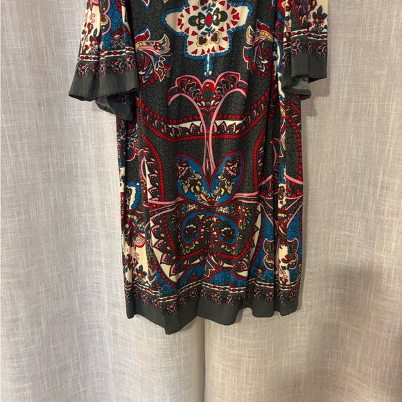 Bohemian Floral Mini Dress - Multicolor - Picture 8 of 8